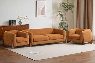 ZARA TRADING COMPANY Upholstered 5 Seater Sofa Five Seater Sofa with Wooden Legs 3+1+1 Seater Sofas Set for Living Room Ho... Price In India