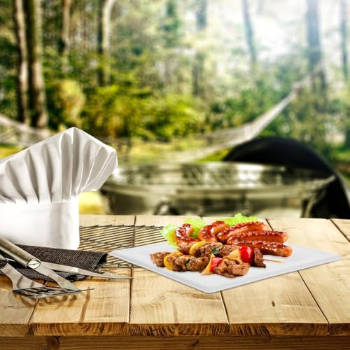 Platos de papel desechables aptos para microondas que no se doblan al servir 8