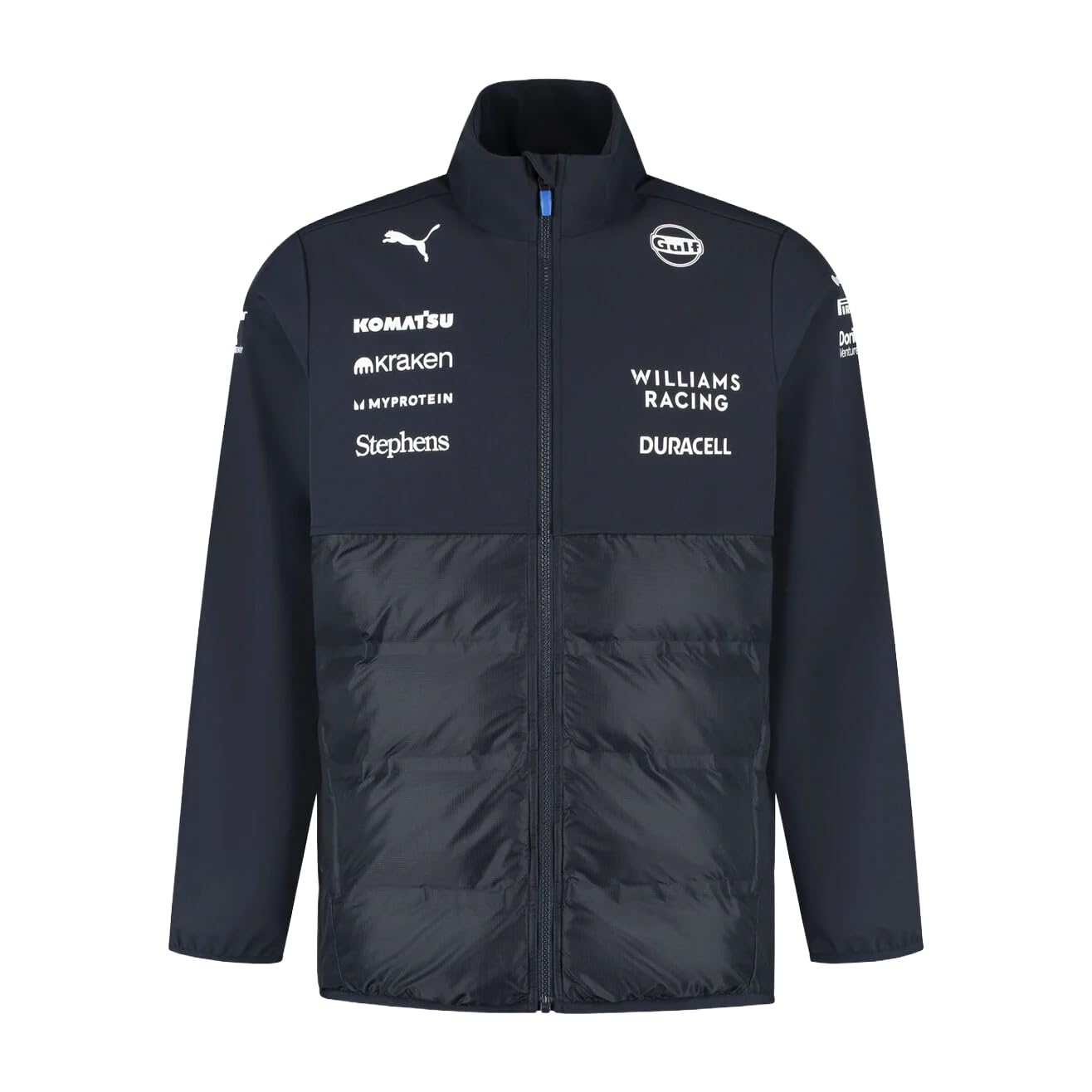 PUMA Williams Racing Formula 1 Unisex 2025 Team Hybrid Jacket - Navy - Size: XXL