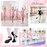 Girls Ballet Shoes Canvas Ballet Slipper Leather Split Sole Gymnastic Dance Flat Shoes for Women Children Adults Beige 3.5 UK - Image 5