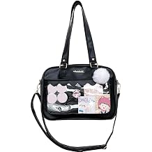 Harajuku Ita Bag Japan JK Shoulder Bag Female Girl Large Capacity PU Leather Tote Uniform Crossbody Shopping Bag Harajuku Bag Large