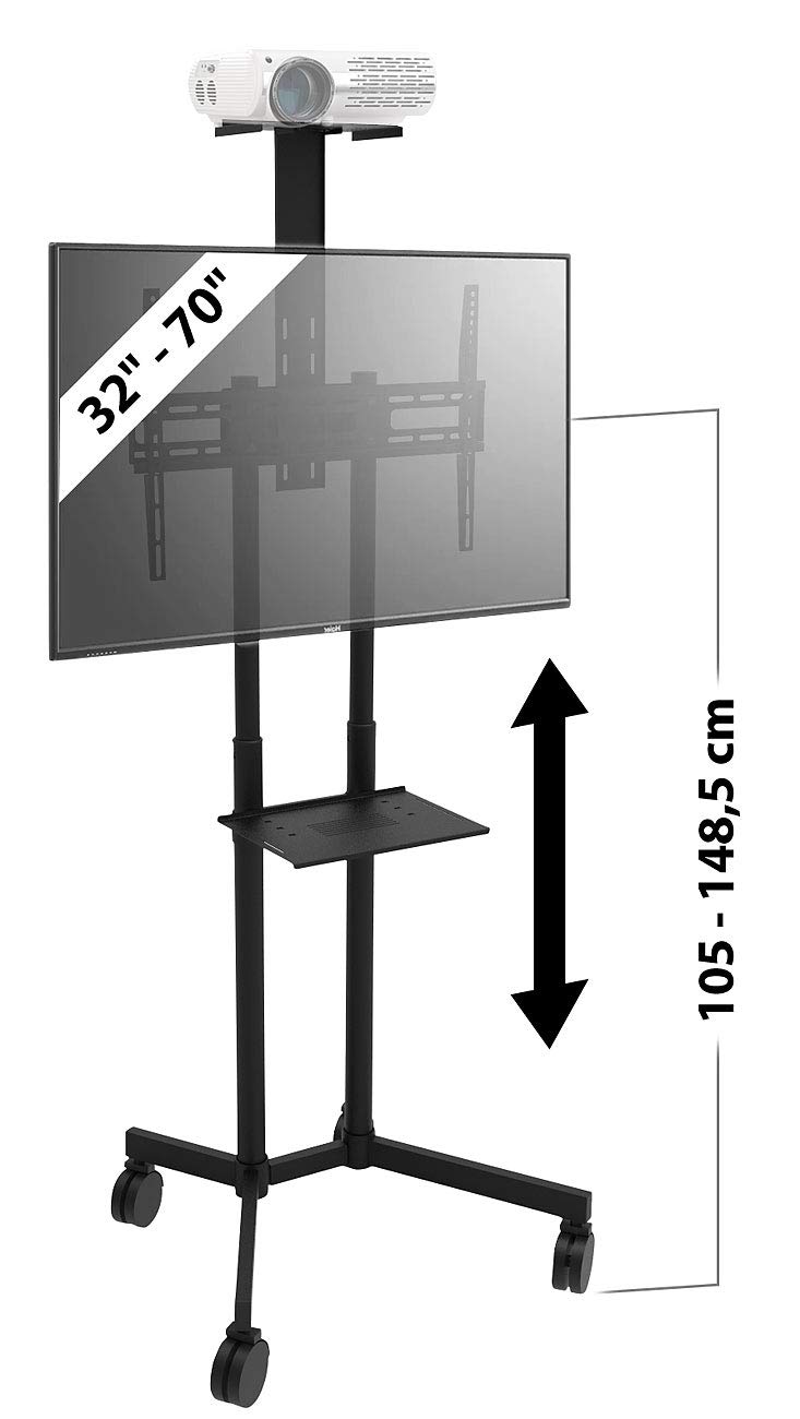 TV Tripod Mobile 81-178cm AV Port Projector - Dettaglio