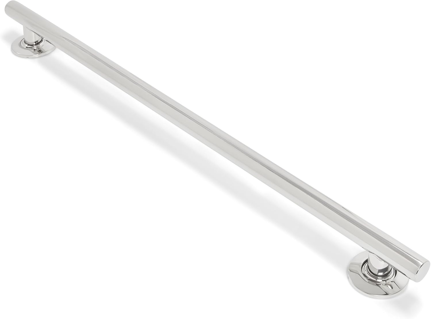 Seachrome 24-inch Coronado Designer Straight Bathroom Shower Grab Bar, Stainless Steel, Polished Chrome