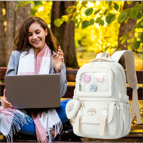 Image of Tinttot 30 Litre, Japanese Korean Style Capybara Niche College Students Light weight School bag Women's Travel Backpack