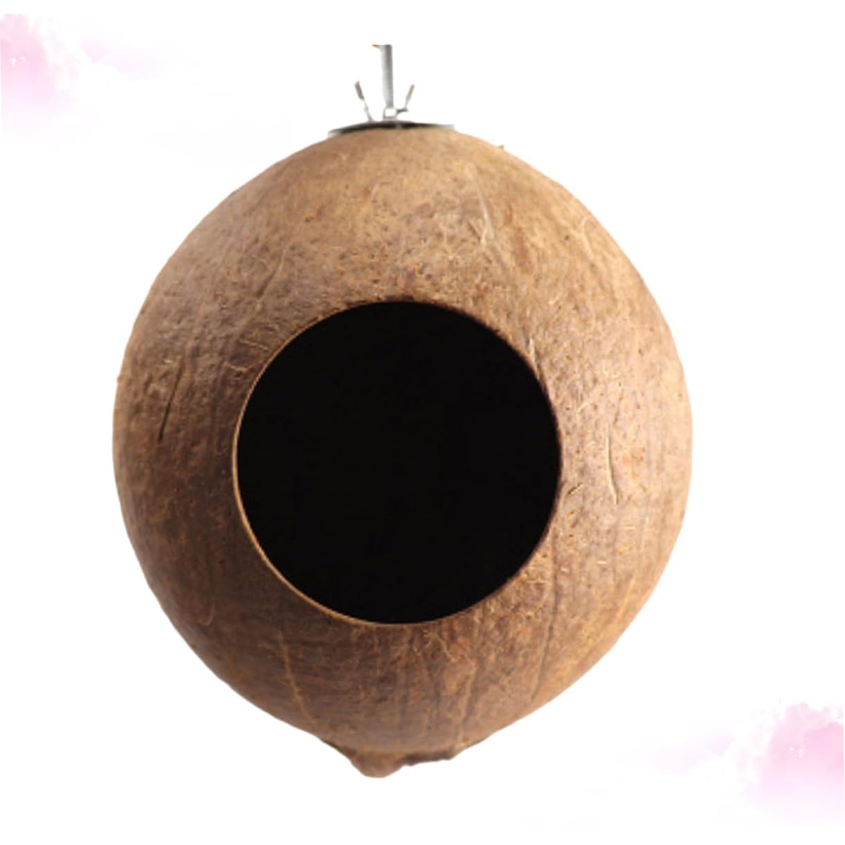 DOITOOL nids d'oiseaux Oiseaux Suspendus Jouet Cage Oiseaux nid pour Oiseaux nid d'oiseau de Noix de Coquille de Noix de hamac Petit Perroquet Le nid d'oiseau Accessoires Bambou