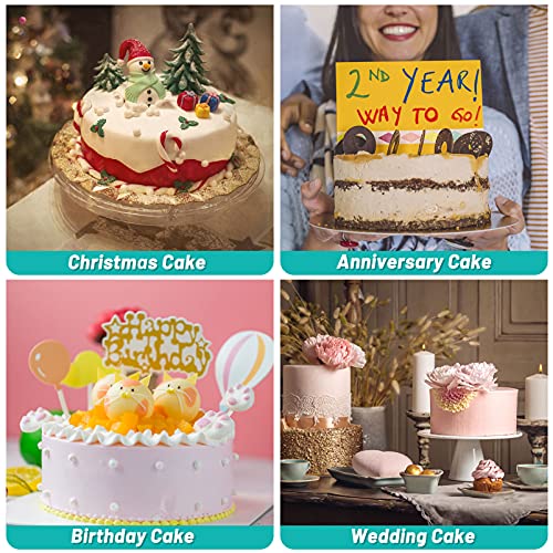 Image of TeamFar Round Cake Pan, 8'' x 3'' Stainless Steel Deep Baking Roasting Cake Pan for Birthday Party Wedding, Non-Toxic & Heavy Duty, Deep & Straight Wall, Mirror Finish & Dishwasher Safe