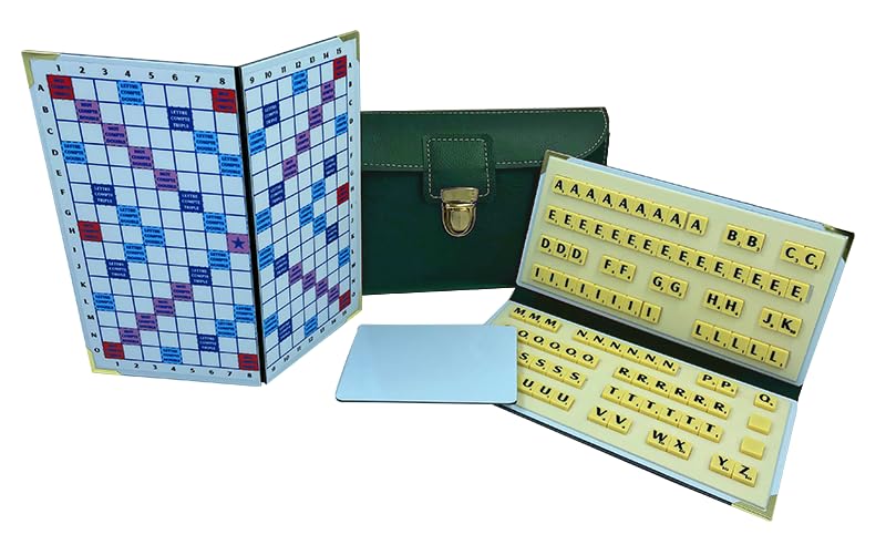 Jeu de Scrabble de Voyage magnétique Pliable Officiel de la fédération française de Scrabble Duplicate Made in France idéal pour Les scrabbleurs de la Famille
