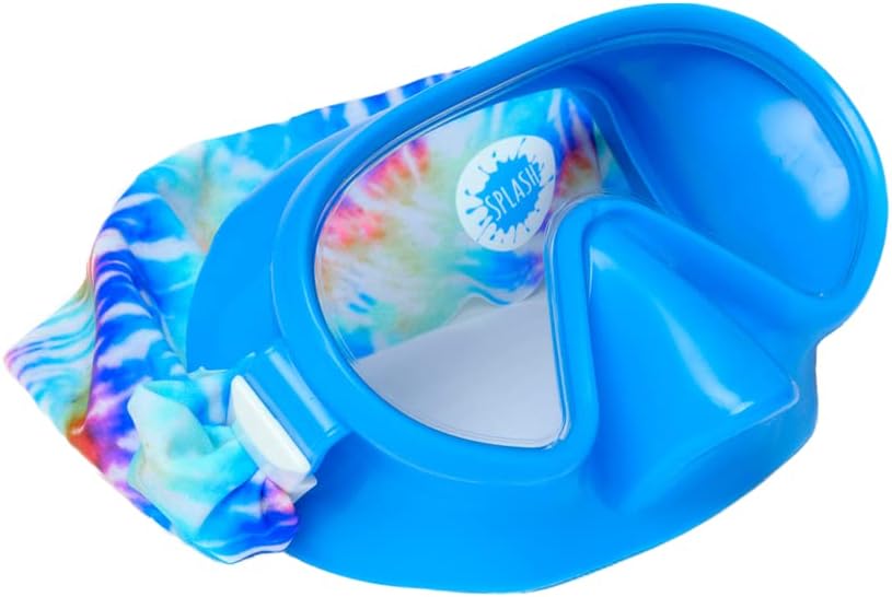 Splash Place SWIM MASK with Fabric Strap - Around the World Collection | Kids Swim Goggles with Nose Cover