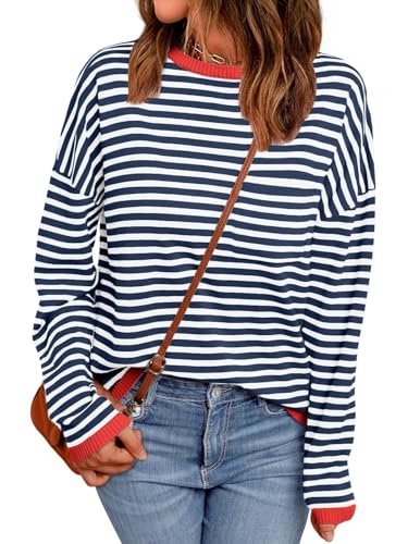 Zeagoo Sweaters for Women Fall Outfits Trendy 2025 Long Sleeve Shirts Bussiness Casual Knit Pullover Sweater Tops