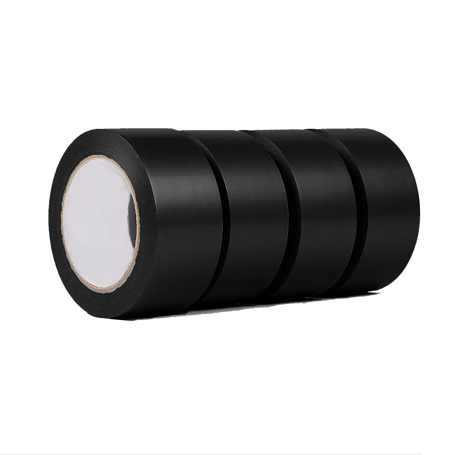 woiron 4-Pack Heavy Duty Duct Tape, 2" x 30 Yards, 8.27 mil, Waterproof, Strong, Flexible, No Residue, Tear by Hand, Strong Black Duct Tape