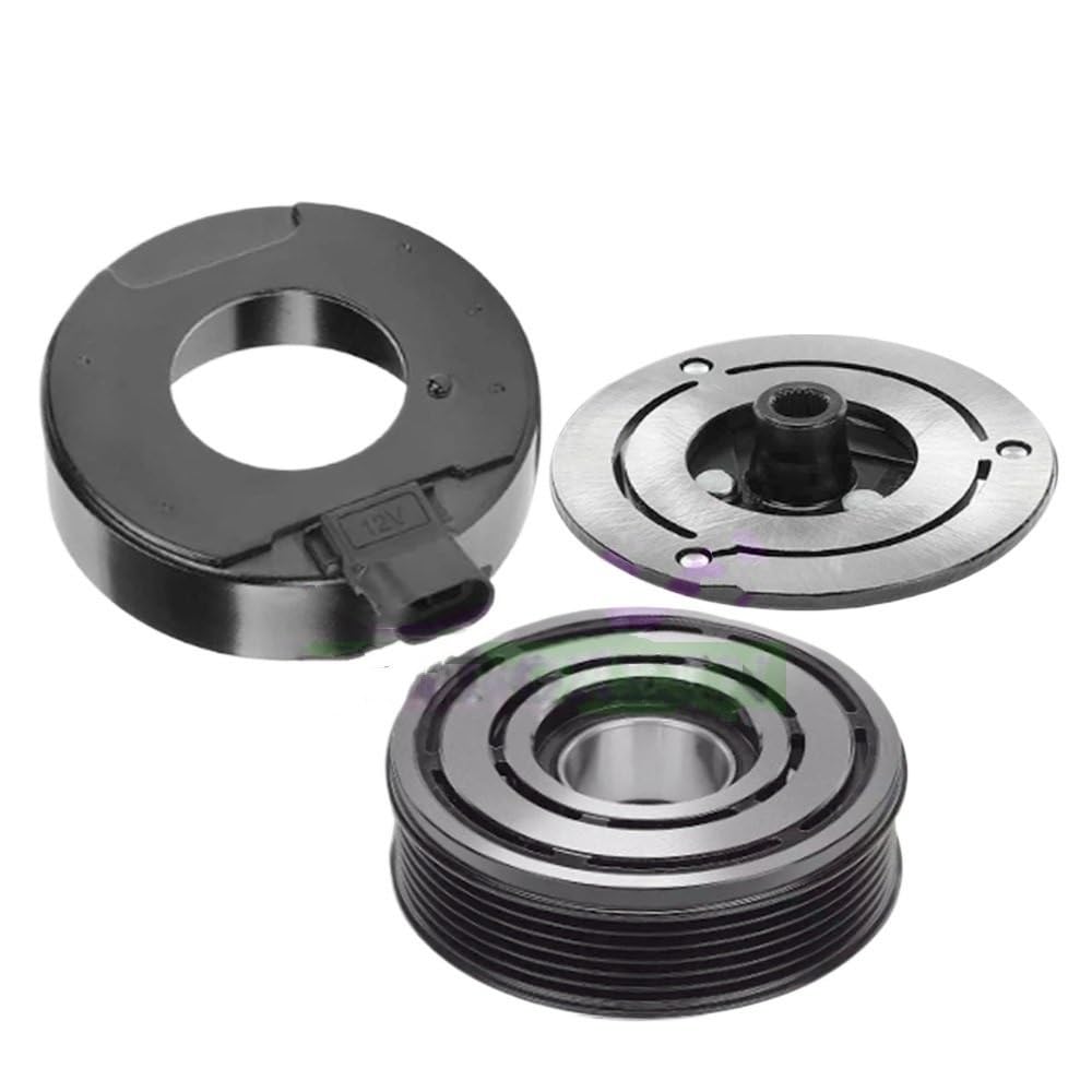 AC Compressor Clutch Kit Fit for Pontiac G6 Fit for Malibu Impala Monte Carlo V6 3.5L 3.9L 2006-2011 CVC 6PK Air Conditioning Compressor Clutch(Clutch Assy)