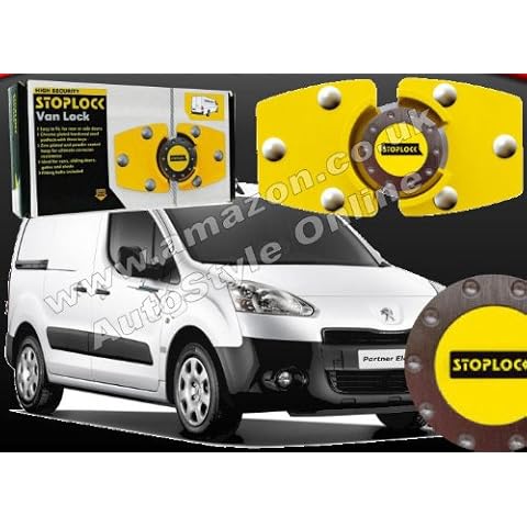 Stoplock PPL11 High Security Anti-Theft Rear and Side Van Door Lock Yellow Cover
