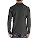 Mens Long Sleeve Polo Shirts Classic Button Down Golf Shirt Fashion Casual Moisture Wicking Shirts with Pocket Dark Gray