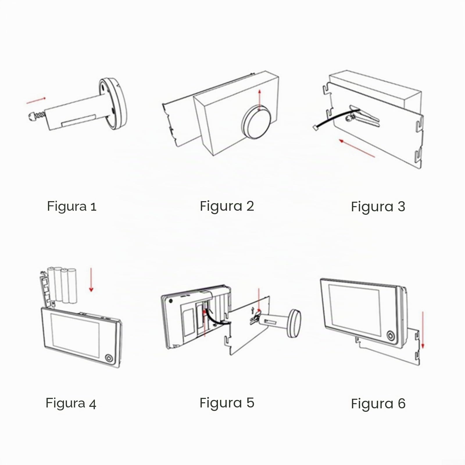 Videocamera spioncino digitale wireless con schermo LCD da 3,5" (9 cm) 720P HD, telecamera per campanello intelligente di sicurezza con angolo ampio a 120° per il monitoraggio domestico