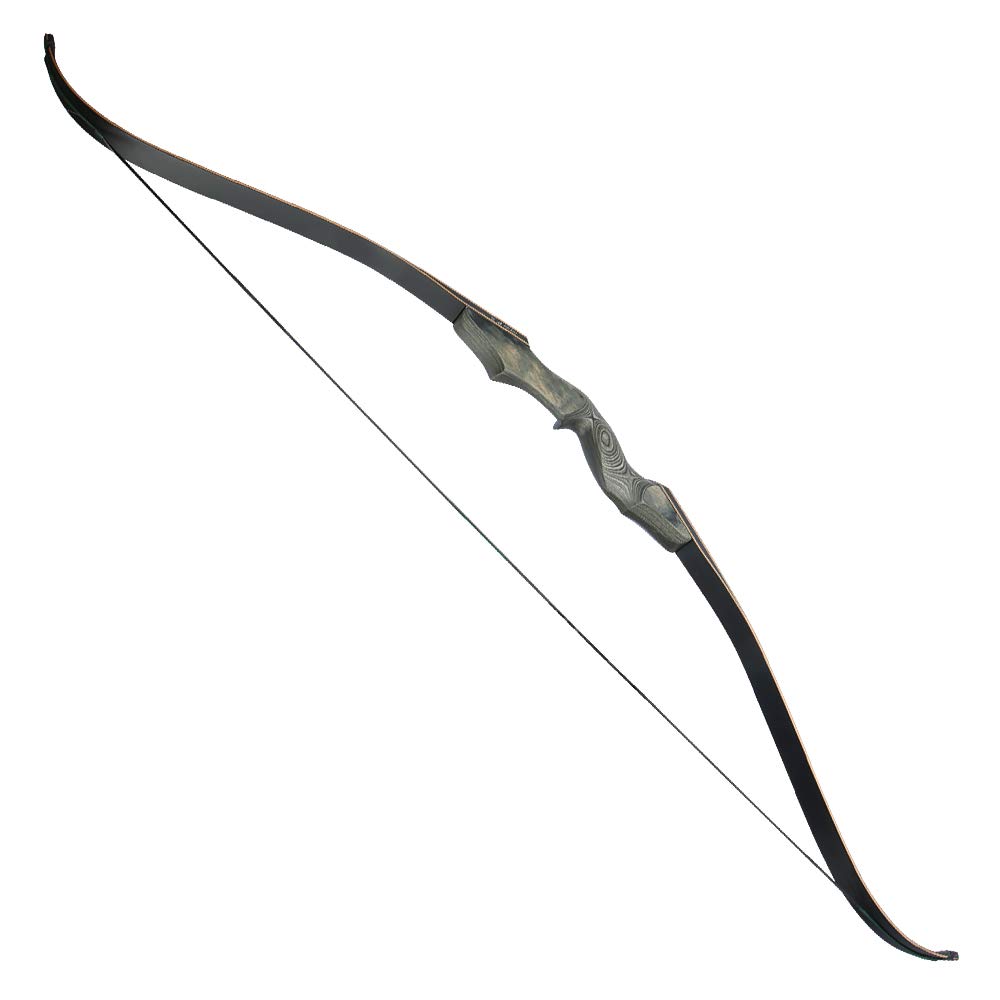 60" Tiro con L'Arco Arco ricurvo e frecce 30-60 libbre Arco da Caccia Longbow Pratica del Bersaglio Mano Destra