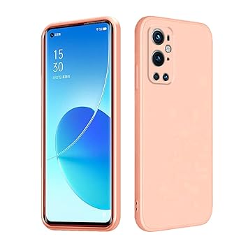 Compatible with OnePlus 9 Pro Case Silicone Square Ultra Slim Cases Shockproof Anti-Scratch Phone Case for OnePlus 9 Pro Full Body Protective Cover (Pink, OnePlus 9 Pro)