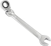 Vista 10 de Piutouyar - Llave de trinquete de cabeza flexible de 8 mm, llave de trinquete métrica profesional, llave combinada de caja de llaves de reparación