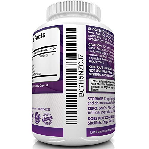 Nutrivein Keto Diet Pills 1600mg - Advanced Ketogenic Diet Supplement - BHB Salts Exogenous Ketones Capsules - Effective Ketosis Best Keto Diet, Mental Focus and Energy, 60 Capsules - Thumbnail 5
