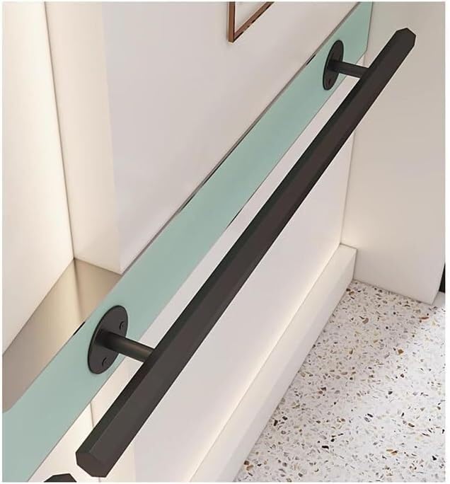 Poręcz schodowa z rur stalowych do montażu na ścianie wewnątrz i na zewnątrz(100cm/3.3ft)