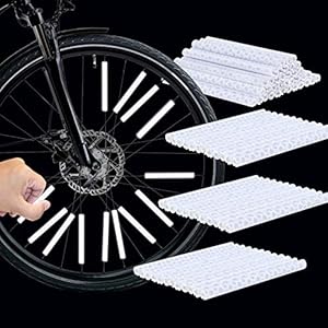 GUBOOM Spaakreflectoren voor fiets, 36 stuks spaakreflectoren, speciale slang, spaakreflectorsticks, fietsreflectoren…