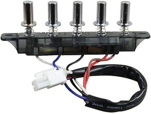 Campana extractora de 5 botones Interruptor de campana extractora Botón de interruptor de teclado Accesorios universales Interruptor de tablero de