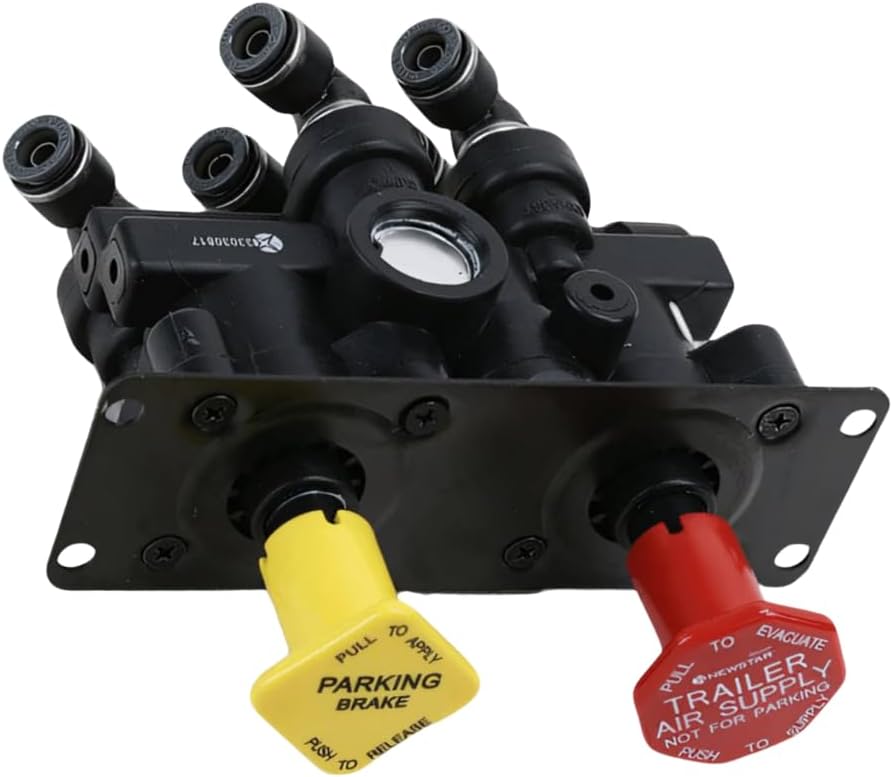 802804 MV3 Dash Air Brake Trailer Parking Control Valve for Truck Compatible with Freightliner Cascadia Replacing Part Numbers 802804, 5018303, S26186