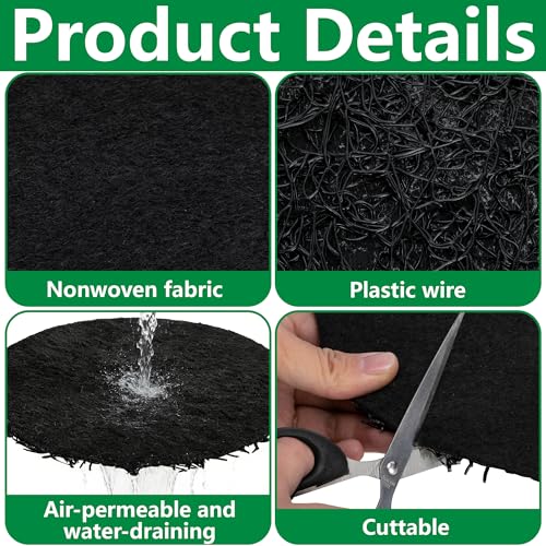 Mizelu 10 Pack Pot Mesh Drainage Discs, 9 Inch Thickened Drainage Hole Insert Pads, Reusable Plant Pot Bottom Mesh Mats for Indoor Outdoor Gardening to Prevent Soil Loss and Keep Root Healthy by Mizelu - Used condition - Image 3