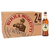 Birra Moretti - Premium Italian Lager Beer - 24 x 330 ml - 4.6% ABV