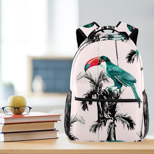 Sac à dos perroquet exotique : stylé du collège aux sorties décontractées - 5