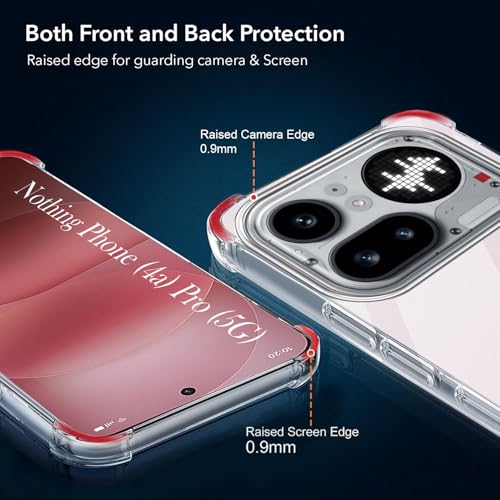 Image of Jkobi Shockproof Crystal-Clear Back Cover for Nothing Phone 4A Pro 5G (Anti Yellow Case | Drop & Camera Protection | Hard Polycarbonate)