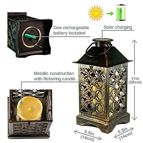 Lanterna solare 4LeafClover color bronzoￚLanterna