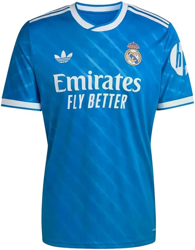 Real Madrid 25/26 Men's Third Jersey (US, Alpha, XX-Large, Regular, Regular, Blue Bird)
