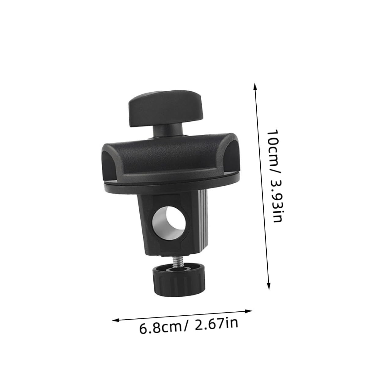 Holibanna 2pcs Adjustable Microphone Boom Arm Mount Clip Adapter Durable Swivel Clamp for Desktop Floor and Live Streaming Setups Compatible with Mic Stands and Accessories