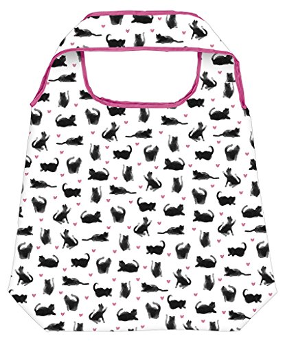Preisvergleich Produktbild moses. Shopper Katze / Faltbare Einkaufstasche / umweltfreundlich, wiederverwendbar
