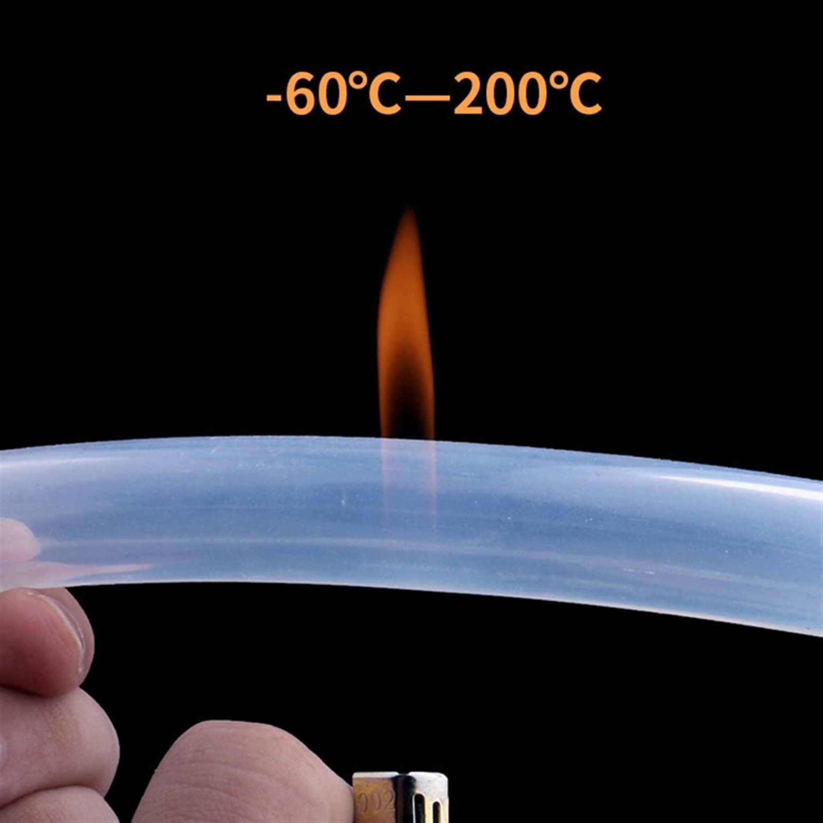 Mdingbao-Manguera de silicona 1/3/5 metros Mangueras de silicona TUBO DE GRADA DE ALIMENTOS TRANSPARENTE 2MM 4MM 6MM 8MM10MM MANGUERA DE TUBO SOZ AQUINO DE GOMA ACUARIO DE GOMA, Resistencia a altas te