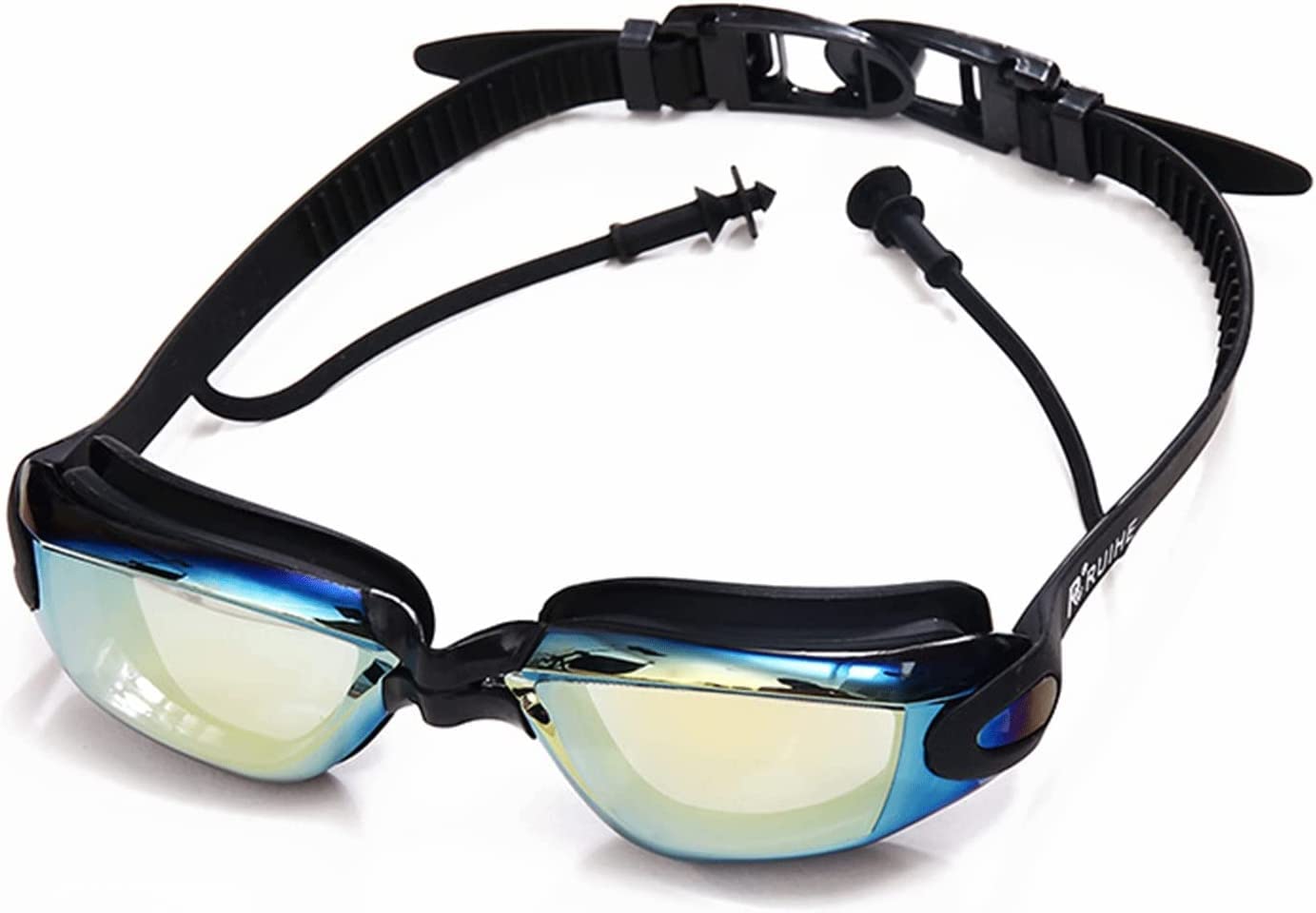Occhialini da Nuoto, Comodi Occhialini da Nuoto Impermeabili con Fascia in Silicone, Occhialini da Nuoto for Nuoto All'aperto, Surf e Altri Sport