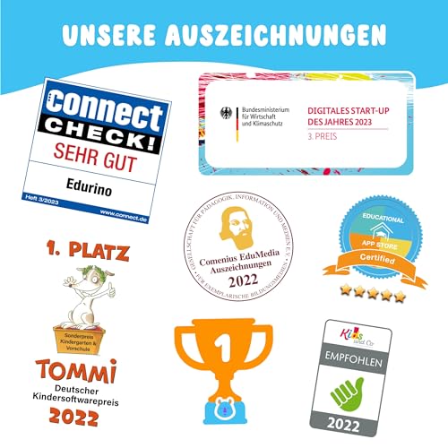 Edurino Starterset Juki Kreativität & Malen ab 4 Jahren inkl. Eingabestift | Innovatives & digitales Lernspiel | Farbenlehre & Malexperimente