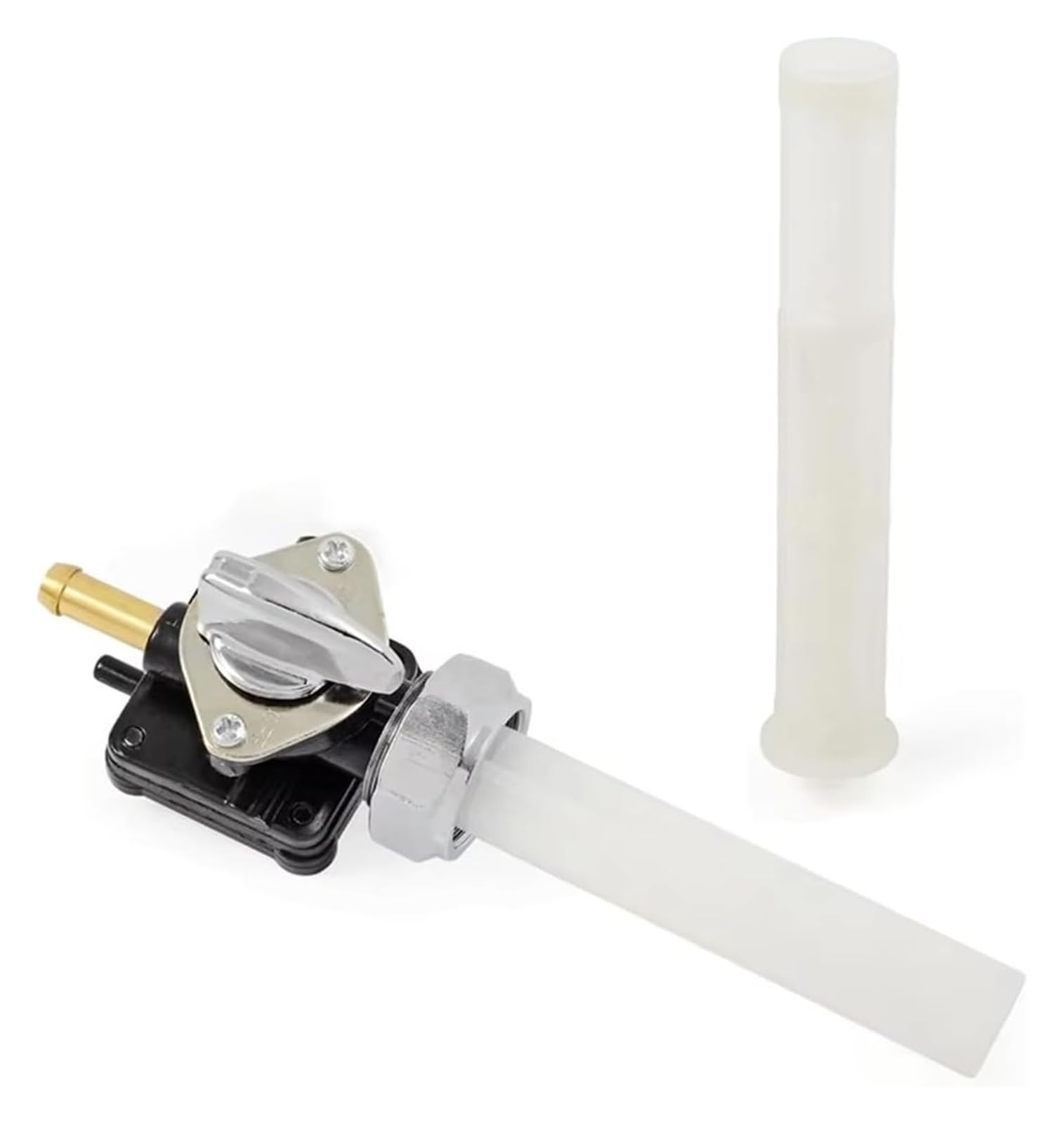 para Sportster XL 883 XLH883 para 1200 XLH1200 Válvula De Purga Combustible Grifo 22 Mm Bomba Salida Recta Gasolina Grifo Tanque