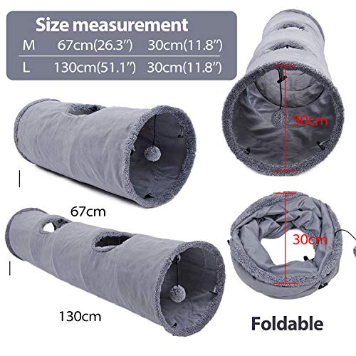 PETCUTE Giochi Tunnel per Gatti Letto Gioco per