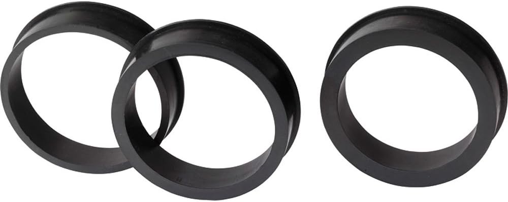 AUTO-STYLE DKA001 Air filter adapter rings - set of 3 pieces - 76mm->70/65/60mm, black