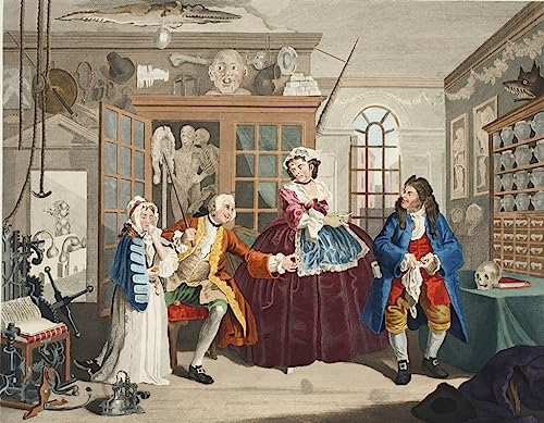 Peinture murale Mariage a la Mode Hogarth pour la décoration du salon