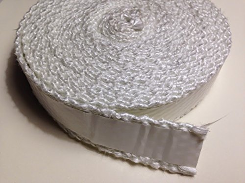 Fiberglass Boiler Tape, Adhesive Backed, 1.5" Wide x 1/8" Thick x 50ft. Roll
