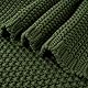 Longhui bedding Grobstrick-Überwurfdecke, leicht, olivgrün, 100% Bio-Baumwolle, Decke für Sofa, Couch, Bett, Baby, Kinderzimmer, rustikaler Shabby-Chic-Stil, modernes Bauernhaus, 129,5 x 160 cm,