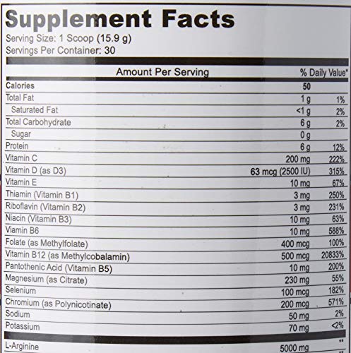 Cardio 911® Heart Health - Nitric Oxide Supplement - (16.82 Ounce Powder with Scoop) - Tart Cherry Flavor L-Arginine 5000 mg and L-Citrulline 1000 mg Combo, Pack of 1 - Thumbnail 5