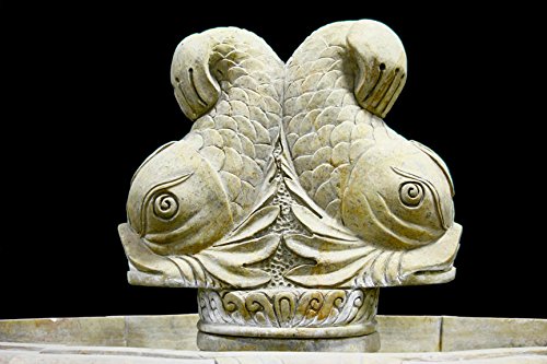 Old World Marble Fish Fountain Outdoor Garden Landscape Park Ft-01 #TOP3