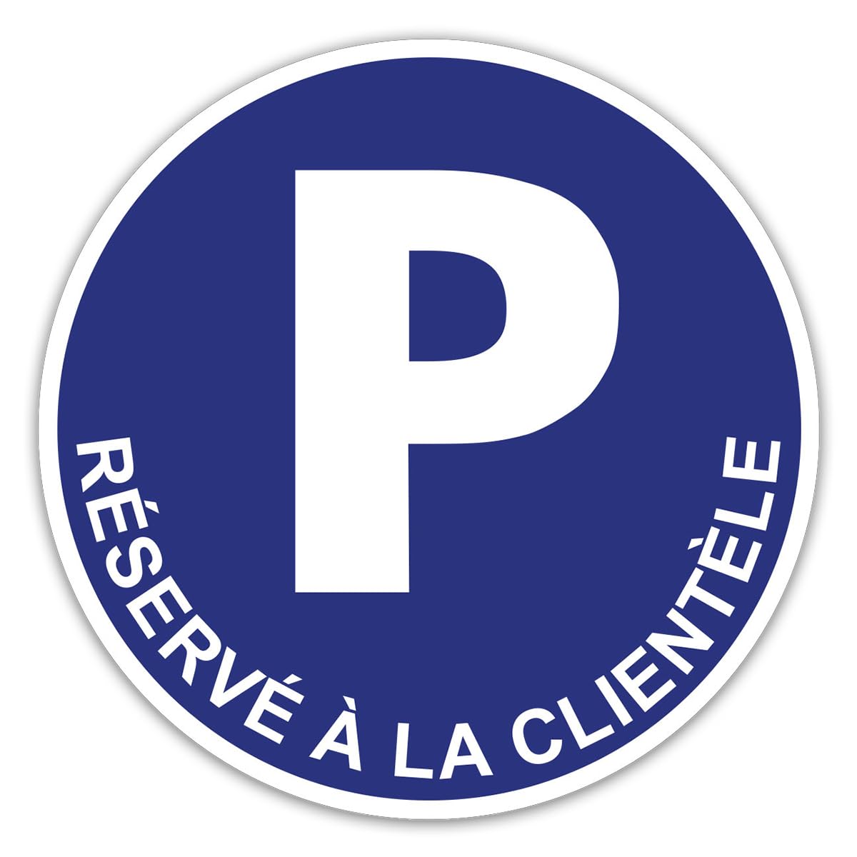 Rigid Round Laminated Laminated Safety Sign - Waterproof & UV Resistant - Parking - Diameter 24cm, multicoloured, ø 24 cm - Image 2