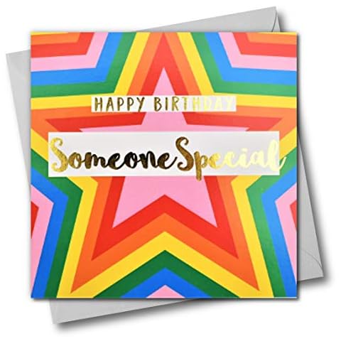 Happy Birthday Someone Special Card with Gold Foil Cover