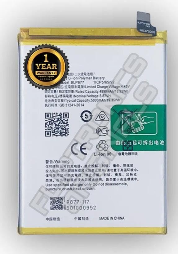 Image of BLP877 Battery for Realme 8 /8i Battery with 1 Year Warranty****(U35)