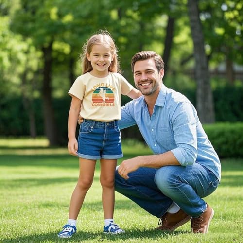 Cowgirl T Shirts for Girls: Cute Cotton Graphic Tees in Western Style, Available for Ages 2-74