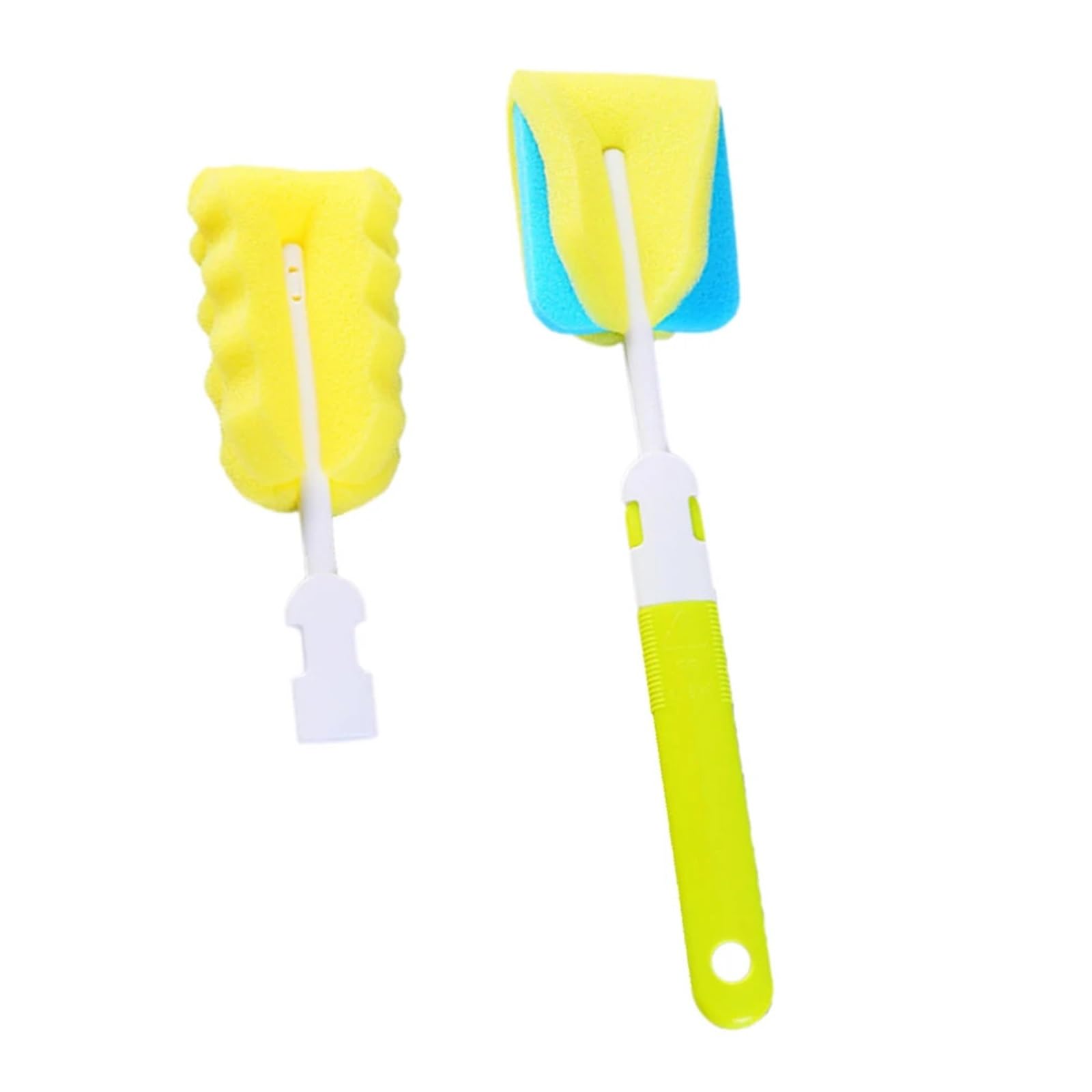 bottle brush Bottle Cleaning Brush 2Pcs Sponge Easy To Operate Bristles Smaller Bottles(Green)